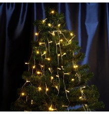 Гирлянда елочная  140 диодов  2700K, CL90   7 веток (2м) + 1.5м зеленый шнур IP20  32371  FERON