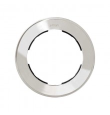 Simon 88 Рамка декоративная, 1 пост, круг в круге, S88, хром  88610-33  Simon