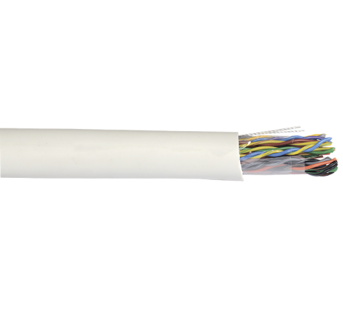 Кабель связи витая пара F/UTP, кат.5E 10х2х24AWG solid, PVC, 500м, серый  LC1-C5E10-311  ITK