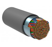 Кабель связи витая пара F/UTP, кат.5E 25х2х24AWG solid, PVC, 500м, серый  LC1-C5E25-311  ITK