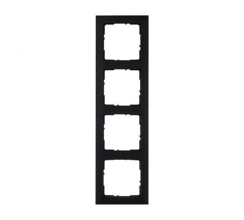 SUNO Рамка декоративная универсальная 4-постовая Цвет "Блэк пиксел"  721574  Legrand