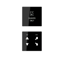 Kрышка для электрической розетки для бритв арт.: SO7522EINS; термопласт; черный  SOA7522BFSWPL  Jung