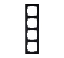 SUNO Рамка декоративная универсальная 4-постовая Цвет "Блэк пиксел"  721574  Legrand