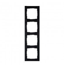 SUNO Рамка декоративная универсальная 4-постовая Цвет "Блэк пиксел"  721574  Legrand