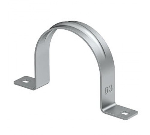 Крепежная скоба металл. двухлапковая 16mm (605 16 ALU)  1017799  OBO Bettermann