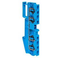 Колодка клеммная пружинная JXB-ST-4 41А 4 вывода синяя EKF  plc-jxb-st-4-4-blue  EKF