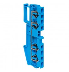 Колодка клеммная пружинная JXB-ST-4 41А 4 вывода синяя EKF  plc-jxb-st-4-4-blue  EKF