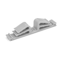 Держатель круглого кабеля двусторонний на 12 мест серый (25шт/уп)  PR08.26526  Промрукав