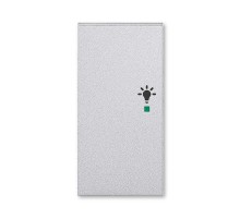 ABB Levit Серебро Клавиша 2-ая левая с символом освещения free@home  6220H-A02101 70  2CHH622101A4070  ABB