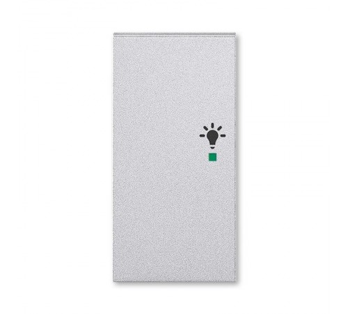 ABB Levit Серебро Клавиша 2-ая левая с символом освещения free@home  6220H-A02101 70  2CHH622101A4070  ABB