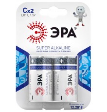 Батарейка щелочная (алкалиновая)  LR14-2BL (12/96/5376) (C)   C0038444  ЭРА