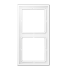 Рамка 2 поста; дюропласт; белый матовый  LS982WWM  Jung