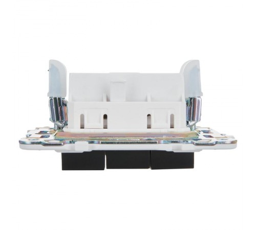 SKANDY Выключатель 3-клавишный 10А SK-V11Bl черный  SK-V30-0-10-K02  IEK