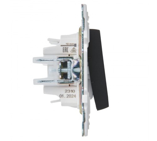 SKANDY Выключатель 3-клавишный 10А SK-V11Bl черный  SK-V30-0-10-K02  IEK