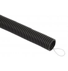 Труба гофрированная FRHF ЭРА GOFR-50-20-FRHF черная безгалогенная трудногорючая d50 с зондом 20м  Б0068911  ЭРА