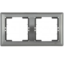 РГ-2-БА Рамка 2 мест. гориз. BOLERO антрацит  EMB20-K95  IEK