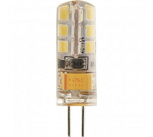 Лампа светодиодная LB-422 (3W) 12V G4 2700K капсула силикон 11x38mm  25531  FERON