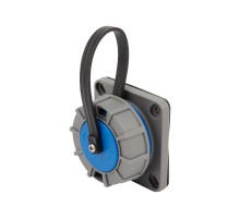 Розетка настенная фланцевая влагозащищенная с крышкой 16 А, 2Р+РЕ, IP68  111-124  REXANT