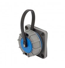 Розетка настенная фланцевая влагозащищенная с крышкой 16 А, 2Р+РЕ, IP68  111-124  REXANT