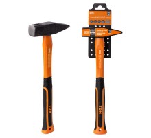 Молоток слесарный, 600 гр, кованый, с усилен. прорезиненной фиберглассовой рукояткой "Алмаз"  SQ1036-0114  TDM