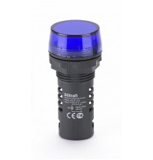 Лампа комм. ADDS 22 мм LED син.220В AC/DC ЛK-22   25122DEK  DEKraft