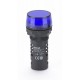 Лампа комм. ADDS 22 мм LED син.220В AC/DC ЛK-22   25122DEK  DEKraft