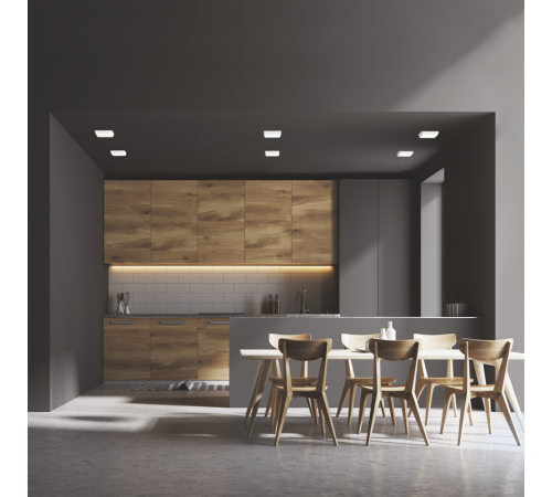 Встраиваемый светильник Frameless квадрат 9W 4000K 1/60  968511209  Gauss