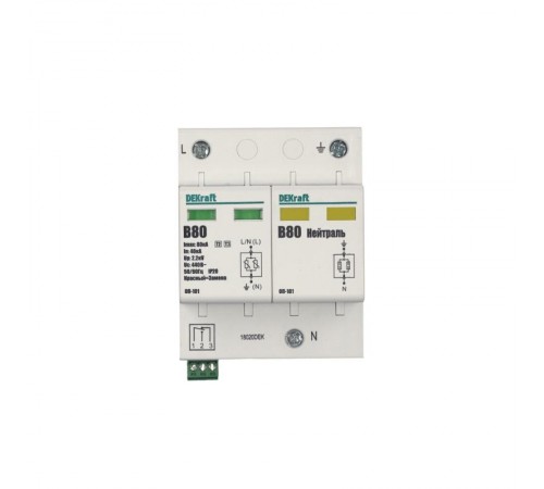 Ограничитель перенапряжений 2P 80кА B 420В ОП-101  18020DEK  DEKraft