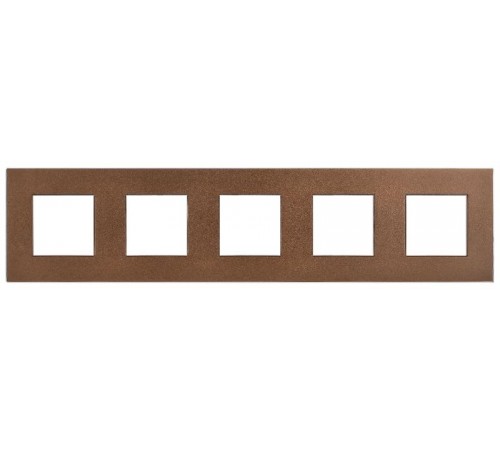 SKANDY Рамка 5-местгая SK-F35Br металл шоколад  SK-M52-M-K30  IEK