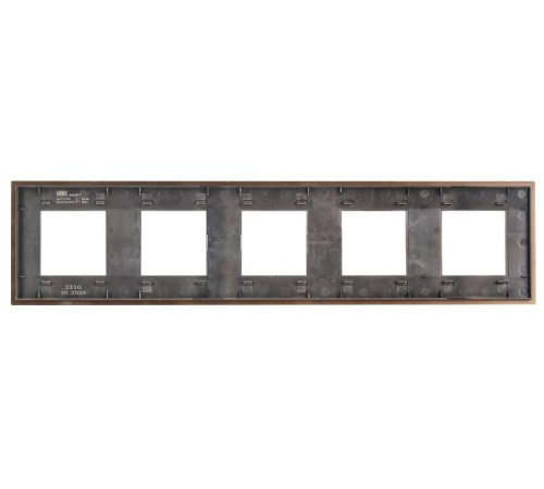 SKANDY Рамка 5-местгая SK-F35Br металл шоколад  SK-M52-M-K30  IEK
