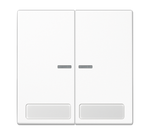 Клавиши для сдвоенной кнопки BCU;  поле для надписи, и индикатор LS995NAKO5WW Jung