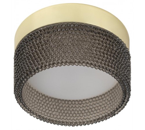 Cветильник встраиваемый под лампу GX53 DK97 GD/BK черный золото  Б0057460  ЭРА