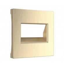 W1191110/ Электроустановочные изделия - Накладка для двойной розетки Еthernet RJ-45 (шампань рифленый)  a051415  Werkel