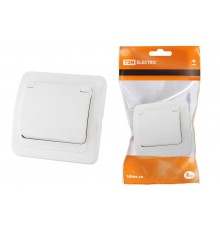 Розетка с крышкой 2П+З 16А белая "Валдай"   SQ1804-0011  TDM