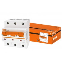 Выключатель автоматический трехполюсный ВА47-125 25А D 15кА  SQ0208-0028  TDM