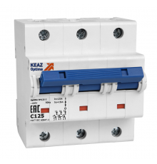 Выключатель автоматический модульный OptiDin BM125-3C100-8In-ОМ4-РЕГ  390445  КЭАЗ