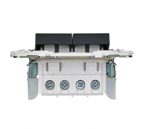 SKANDY Выключатель 2-клавишный перекрестный 10А SK-V06Bl черный   SK-V23-0-10-K02  IEK