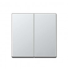 Клавиша для двойного выключателя; алюминий  EP495AL  Jung