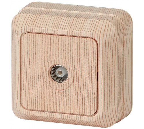 2-301-11 Intro Розетка TV одиночная, IP20, ОУ, Quadro, сосна  Б0027660  Intro