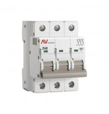 Выключатель автоматический AV-10 3P 40A (Z) 10kA AVERES  mcb10-3-40Z-av  EKF