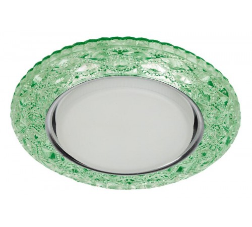 Светильник точечный встраиваемый под лампу DK LD24 15Вт GX53 зеленый с подсветкой  Б0029634  ЭРА