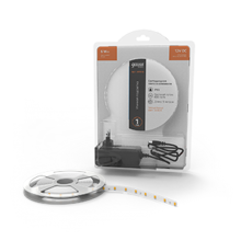 Лента светодиодная Basic в комплекте LED 2835/60 12V 6W/m 600lm/m 3000K 8mm IP65 5m 1/50  BT013  Gauss