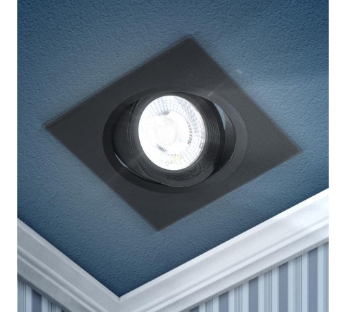 Светильник светодиодный встраиваемый KL LED 21A-5 4K BK квадратный поворотн. SMD 5W 4000K  Б0039688  ЭРА