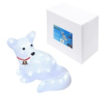 Фигура светодиодная  "Лисенок"  ULD-M3225-032/STA WHITE IP20 FOX    32 диода, 32,5*22*25 см, белый, IP20.  09559  Uniel
