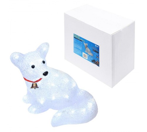 Фигура светодиодная  "Лисенок"  ULD-M3225-032/STA WHITE IP20 FOX    32 диода, 32,5*22*25 см, белый, IP20.  09559  Uniel