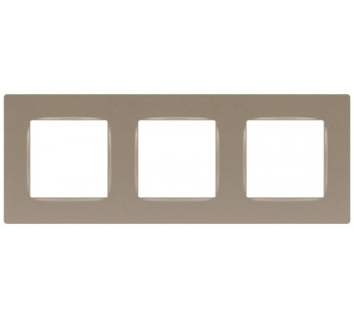 Рамка для розеток и выключателей  Серия 12 12-5203-04 на 3 поста, Классик, шампань  Б0067783  ЭРА