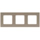 Рамка для розеток и выключателей  Серия 12 12-5203-04 на 3 поста, Классик, шампань  Б0067783  ЭРА