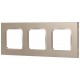 Рамка для розеток и выключателей  Серия 12 12-5203-04 на 3 поста, Классик, шампань  Б0067783  ЭРА