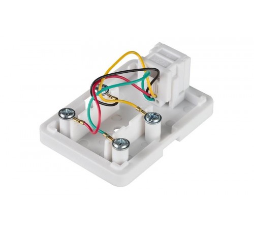 Розетка настенная RJ12 6P4C кат.3 UTP 1порт белая  CS2-3C3U-12  ITK