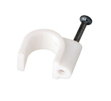 Крепеж кабеля круглый 14 мм, белый (упак. 50 шт)  07-4014  REXANT